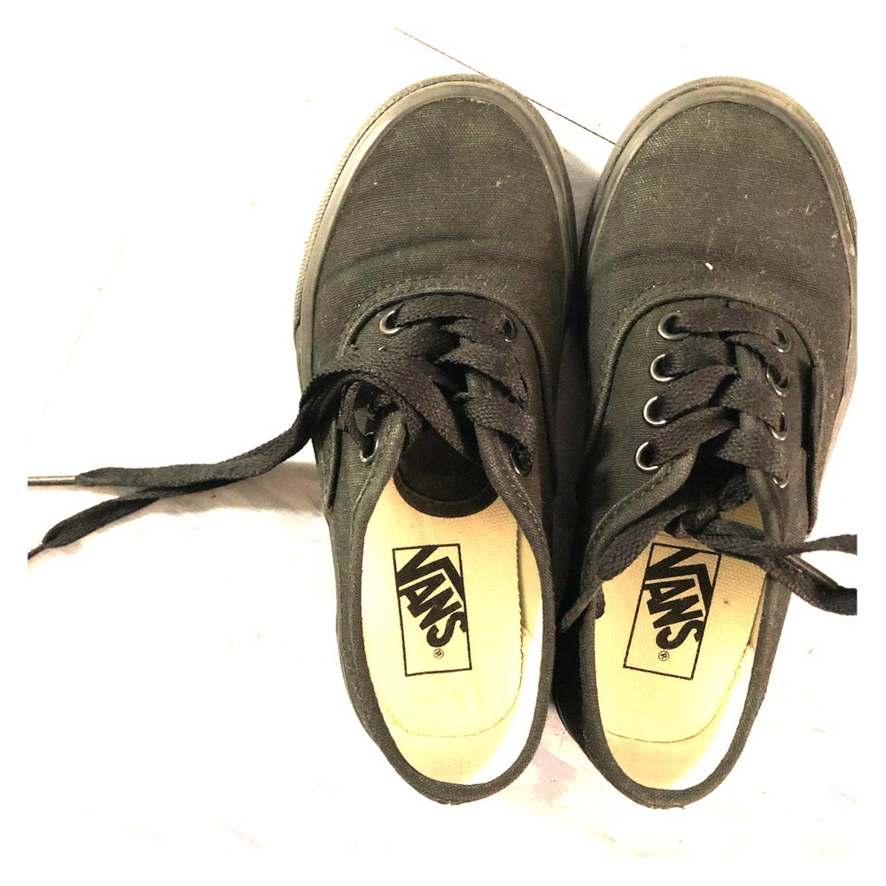 Black Kid Vans, Size 11